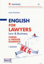 English for lawyers. Corso di inglese giuridico