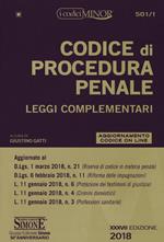 Codice di procedura penale. Leggi complementari. Ediz. minor