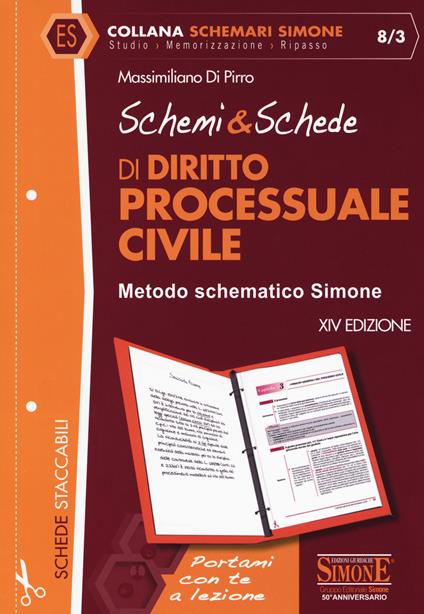 Schemi & schede di diritto processuale civile - Massimiliano Di Pirro - copertina