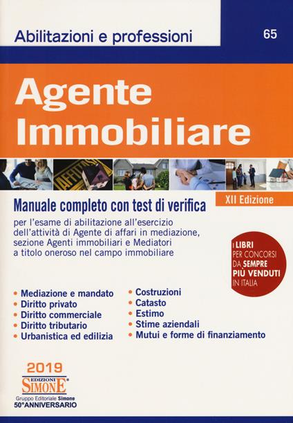 Agente immobiliare. Manuale completo con test di verifica - copertina