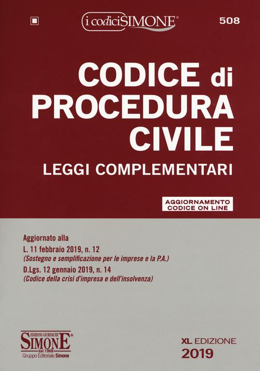 Codice di procedura civile e leggi complementari. Con aggiornamento online - copertina