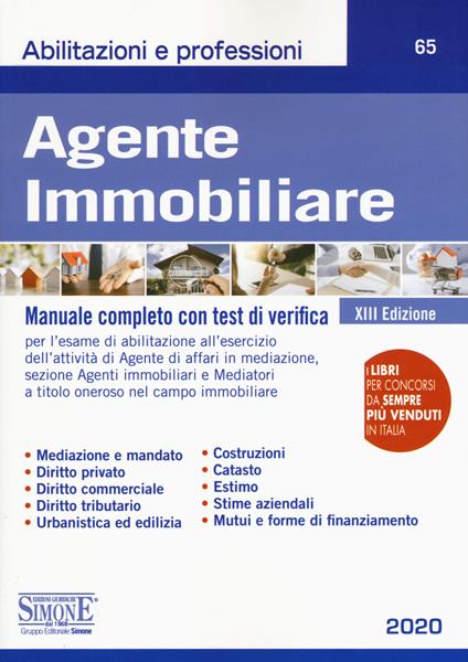 Agente immobiliare. Manuale completo con test di verifica - copertina