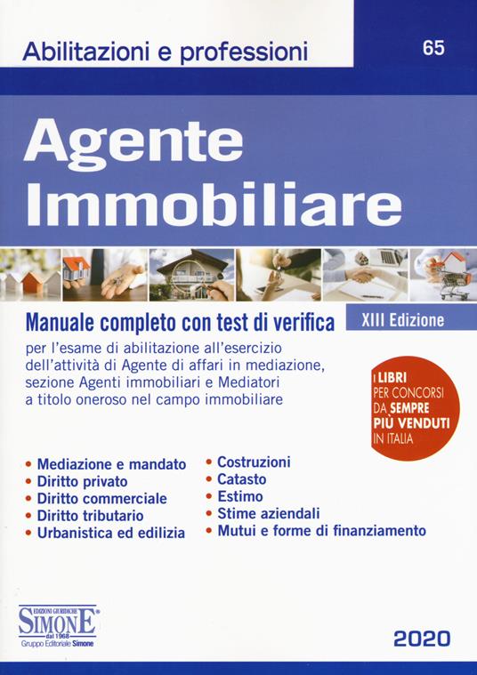Agente immobiliare. Manuale completo con test di verifica - copertina