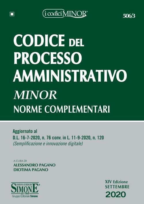 Codice del processo amministrativo. Norme complementari - copertina