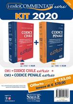 Kit 2020 - Codice Civile Esteso-Codice Penale Esteso. Annotati esclusivamente con le massime significative e con le sentenze delle Sezioni Unite