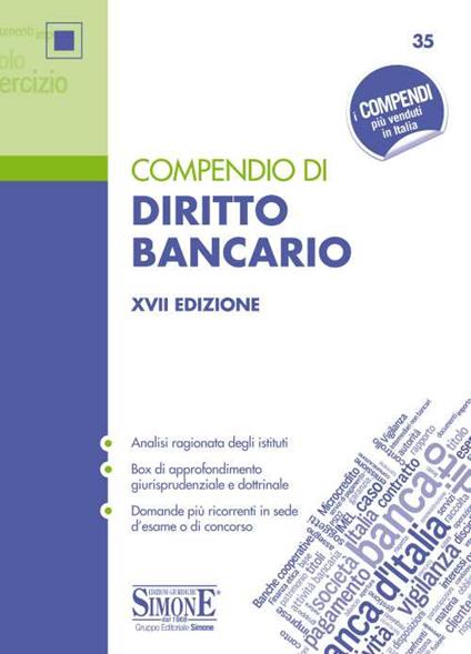 Compendio di diritto bancario - copertina