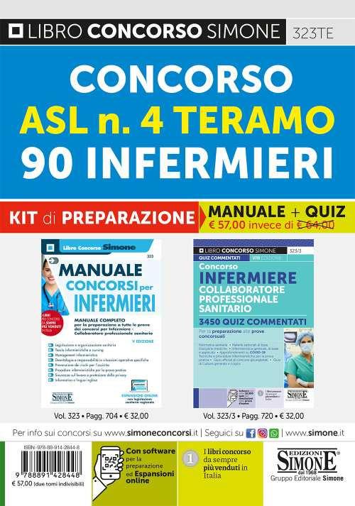 Concorso ASL n. 4 Teramo. 90 infermieri. Kit di preparazione. Manuale + Quiz. Con espansioni online. Con software di simulazione - copertina