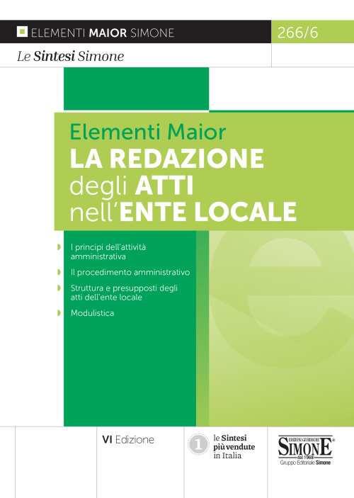 La redazione degli atti nell'ente locale - copertina