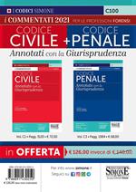 Kit Codice civile+Codice penale. Annotati con la giurisprudenza