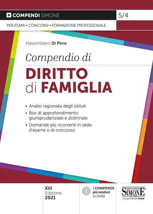 Compendio di diritto di famiglia - copertina