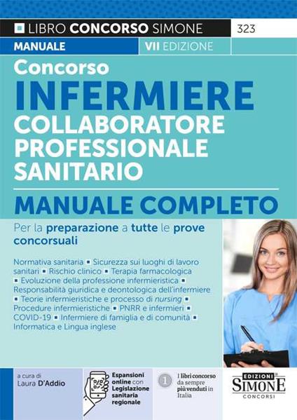 Concorso infermiere collaboratore professionale sanitario. Manuale completo per la preparazione a tutte le prove concorsuali. Con espansione online - copertina
