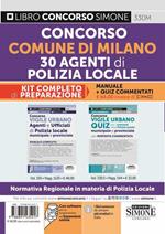 Concorso comune di Milano 30 agenti di polizia locale. Kit completo di preparazione