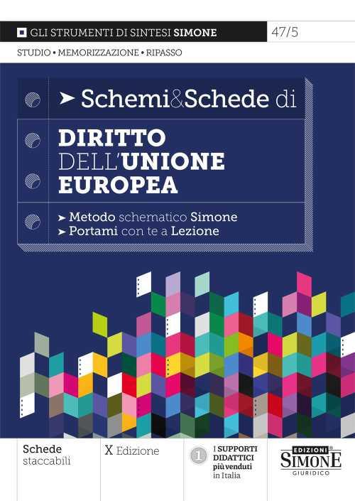 Schemi & schede di diritto dell'Unione Europea - copertina
