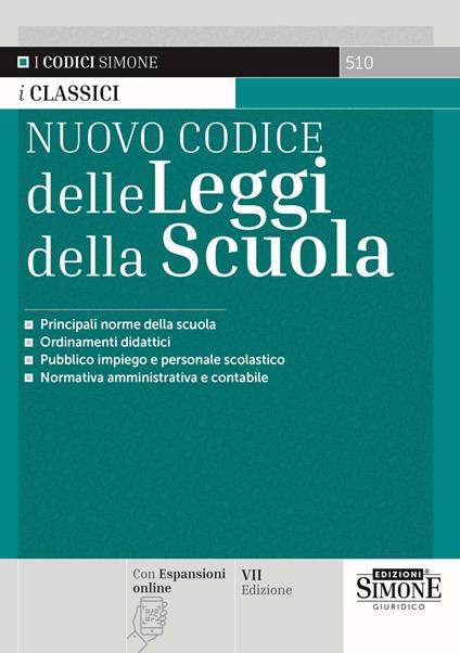 Nuovo codice delle leggi della scuola. Con espansione online - copertina