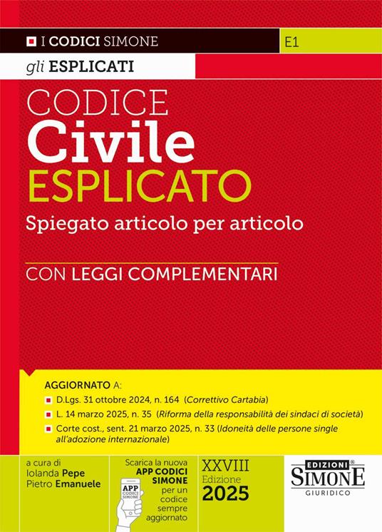 Codice civile esplicato - copertina