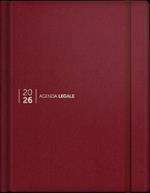 Agenda legale 2026. Ediz. leather rossa. Con App Agenda Legale Pro