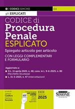 Codice di procedura penale esplicato. Con App Codici Simone per un codice sempre aggiornato