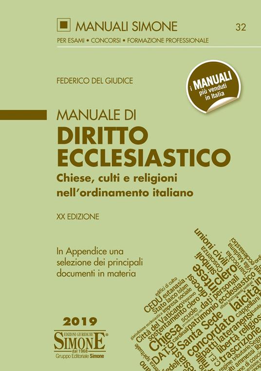 Manuale di diritto ecclesiastico. Chiese, culti e religioni nell'ordinamento italiano - Federico Del Giudice,Pietro Emanuele - ebook