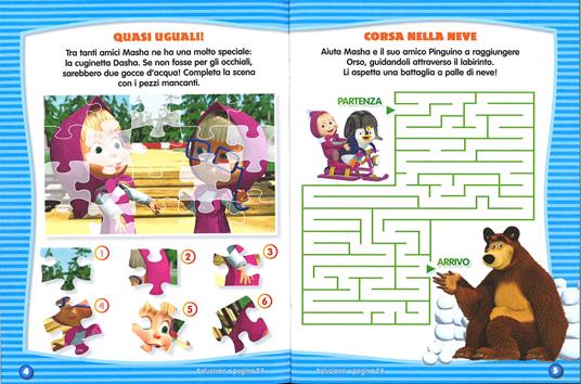 Tutti gli amici di Masha. Masha e Orso. Libro gioco. Con adesivi. Ediz.  illustrata - Libro - Fabbri 