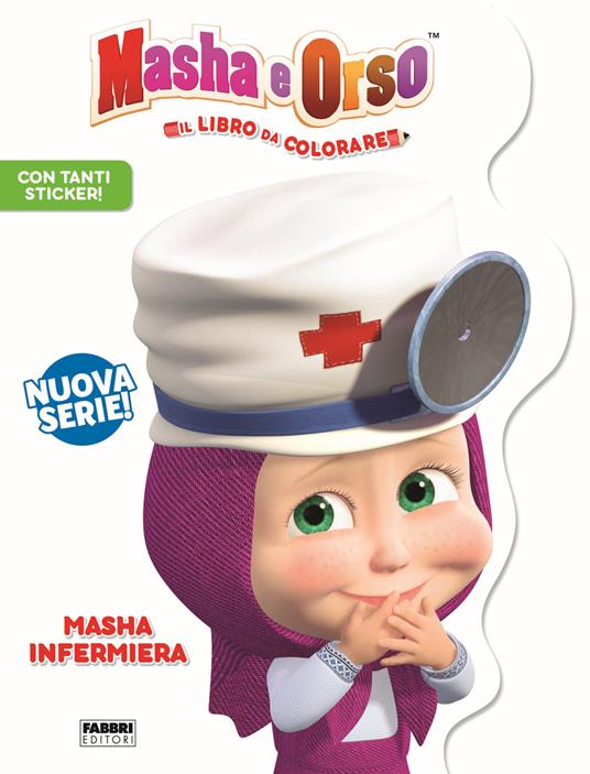 Masha infermiera. Masha e Orso. Libro gioco. Ediz. a colori - copertina