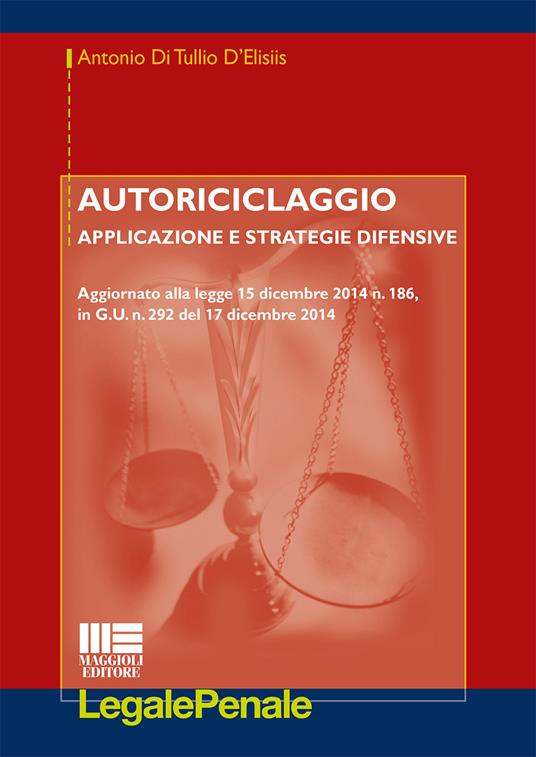 Autoriciclaggio - Antonio Di Tullio D'Elisiis - copertina