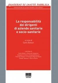 La responsabilità dei dirigenti di aziende sanitarie e socio-sanitarie - copertina