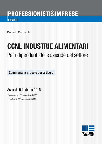 CCNL industrie alimentari - Pierpaolo Masciocchi - copertina