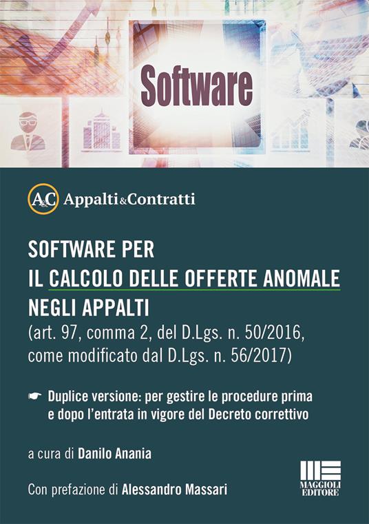 Software per il calcolo delle offerte anomale negli appalti - copertina