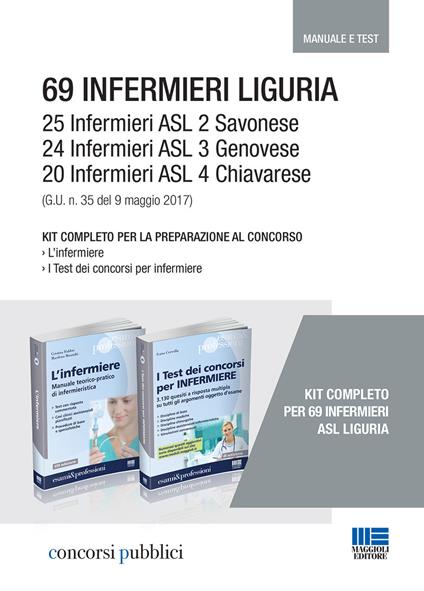 69 Infermieri Liguria. Kit completo per la preparazione al concorso - copertina