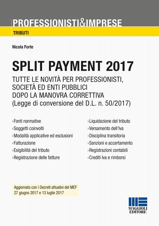 Split payment 2017 - Nicola Forte - copertina
