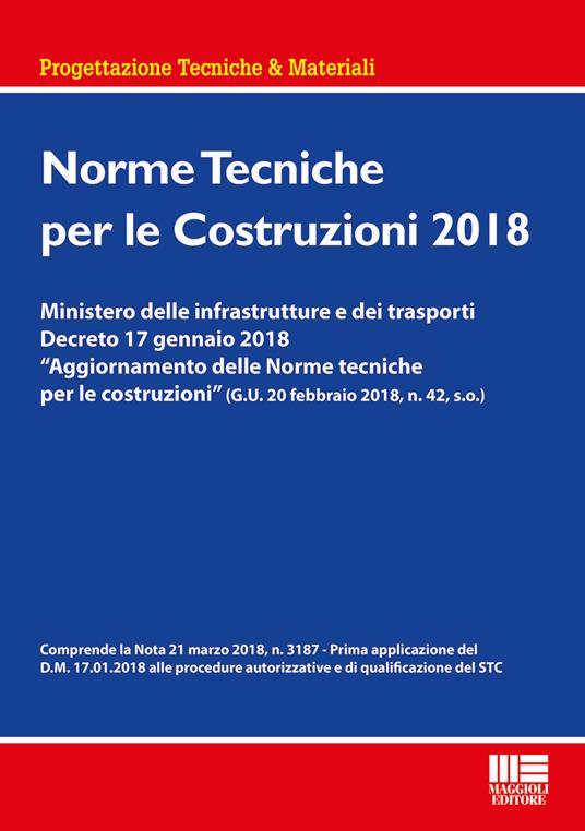 Norme tecniche per le costruzioni 2018 - copertina
