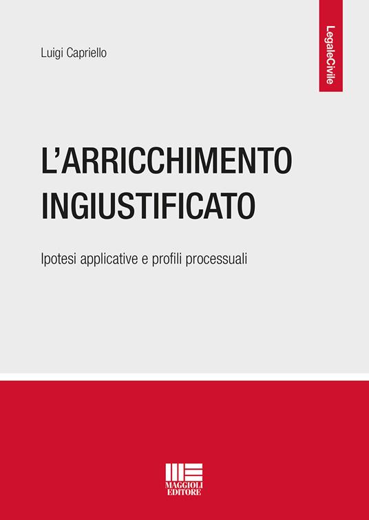 L' arricchimento ingiustificato. Ipotesi applicative e profili processuali - Luigi Capriello - copertina
