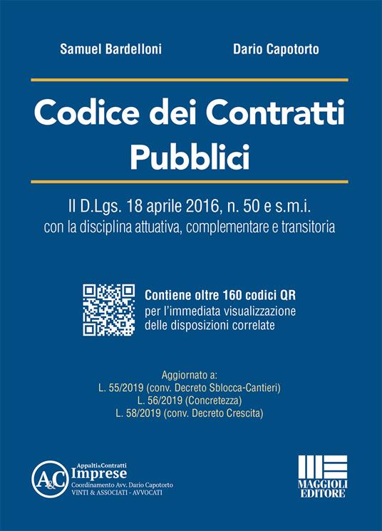Codice dei contratti pubblici - Samuel Bardelloni,Dario Capotorto - copertina