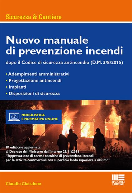 Nuovo manuale di prevenzione incendi. Con CD-ROM - Claudio Giacalone - copertina
