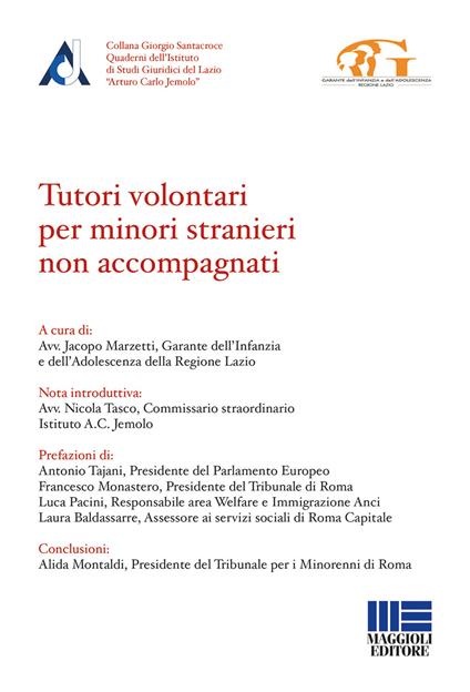 Tutori volontari per minori stranieri non accompagnati - copertina