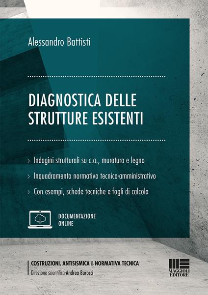 Diagnostica delle strutture esistenti - Alessandro Battisti - copertina