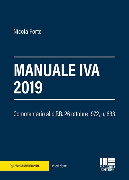 Manuale IVA 2019 - Nicola Forte - copertina