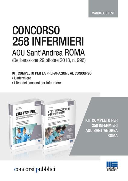 Concorso 258 infermieri AOU Sant'Andrea Roma - Marilena Moltalti,Cristina Fabbri - copertina