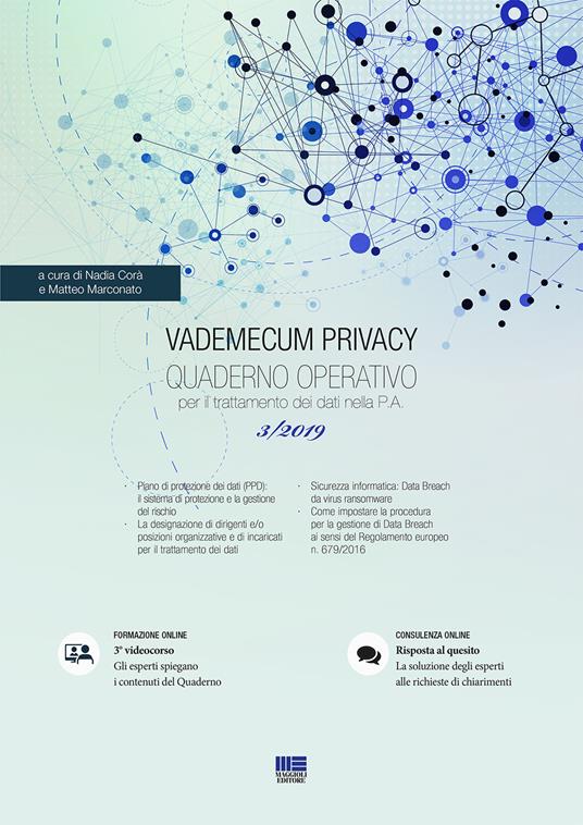 Vademecum Privacy. Quaderno operativo per il trattamento dei dati nella PA (2019). Vol. 3 - copertina