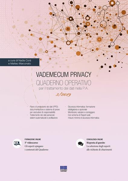 Vademecum Privacy. Quaderno operativo per il trattamento dei dati nella PA (2019). Vol. 5 - copertina