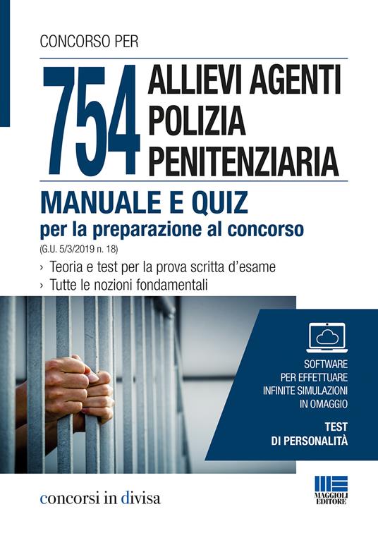 754 allievi agenti polizia penitenziaria. Manuale e quiz per la preparazione al concorso - copertina