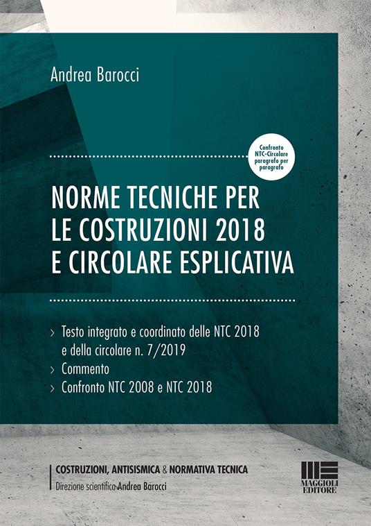 Norme tecniche per le costruzioni 2018 e circolare esplicativa - Andrea Barocci - copertina