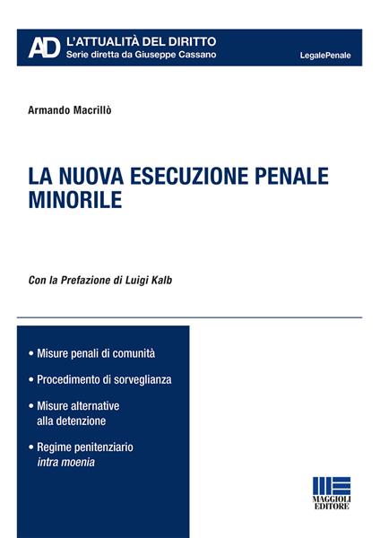 La nuova esecuzione penale minorile - Armando Macrillò - copertina
