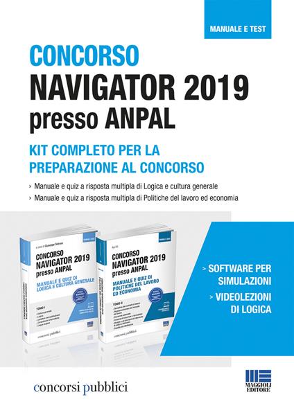 Concorso Navigator 2019 presso ANPAL. Kit completo per la preparazione al concorso - copertina