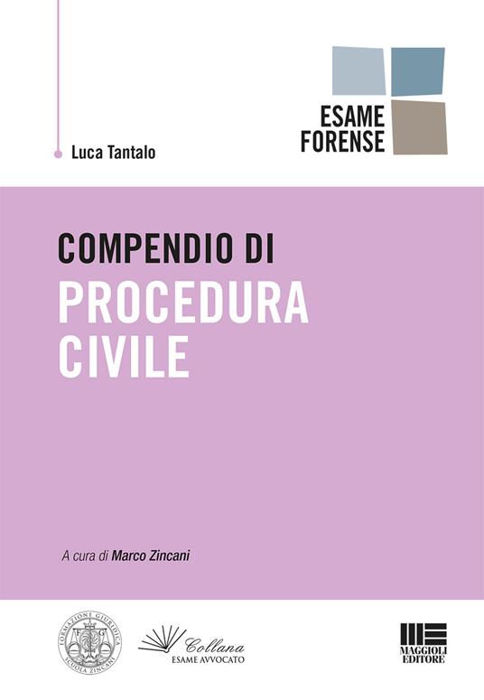 Compendio di procedura civile - Luca Tantalo - copertina