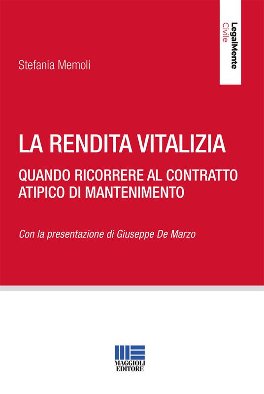 La rendita vitalizia - Stefania Memoli - copertina