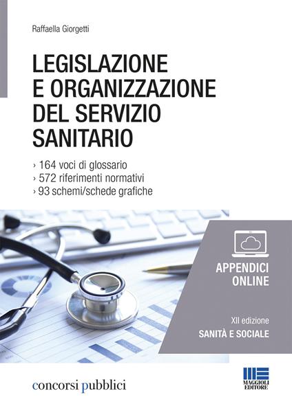 Legislazione e organizzazione del servizio sanitario - Raffaella Giorgetti - copertina