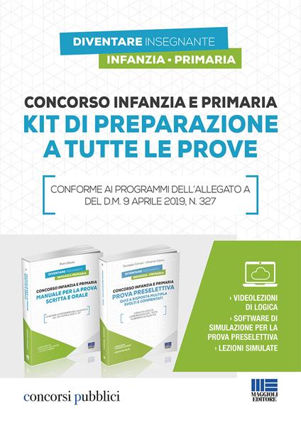 Concorso infanzia e primaria. Kit di preparazione a tutte le prove. Con software di simulazione - Pietro Boccia - copertina