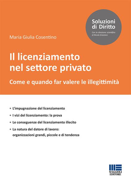 Il licenziamento nel settore privato - Maria Giulia Cosentino - copertina