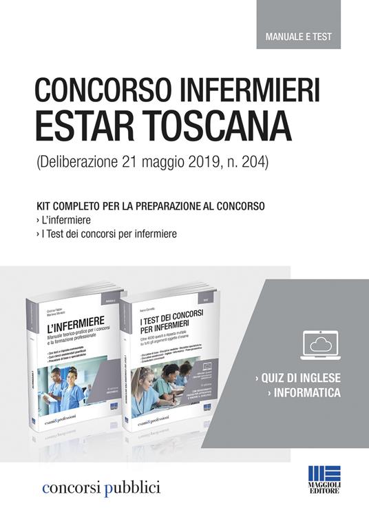 Concorso infermieri ESTAR Toscana 2019. Kit completo per la preparazione al concorso - copertina